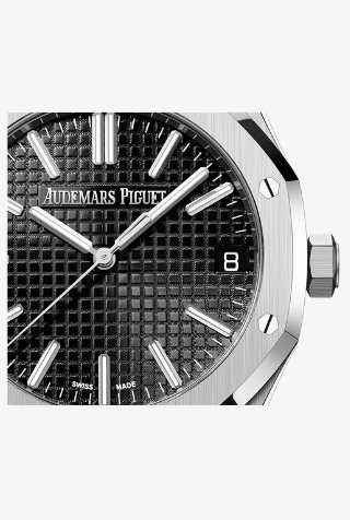 Audemars Piguet Royal Oak 41mm Selfwinding Black Grande Tapisserie