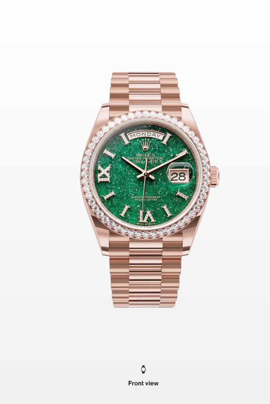 Rolex Day Date 36mm Everose gold and diamonds