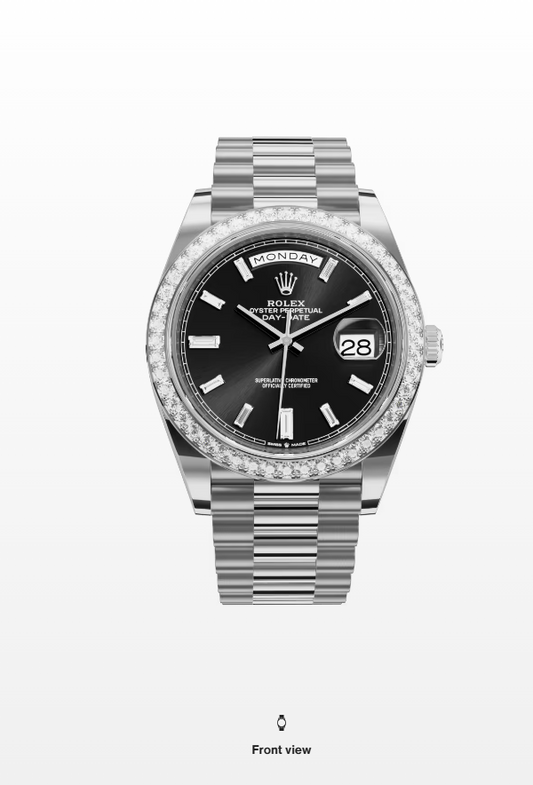 Rolex Day Date 40mm White gold and diamonds